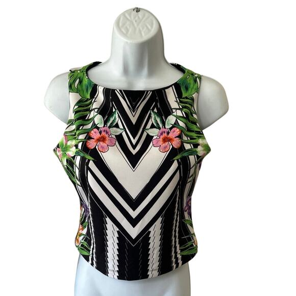 Bisou Bisou Michele Bohbot Floral Dress Tank Top, Women’s Small 
Hawaiian Style - Picture 1 of 5